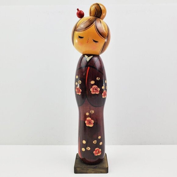 Kokeshi Doll Hajime Miyashita Vintage Japanese Machiharu Creative Minister Award - Picture 7 of 14